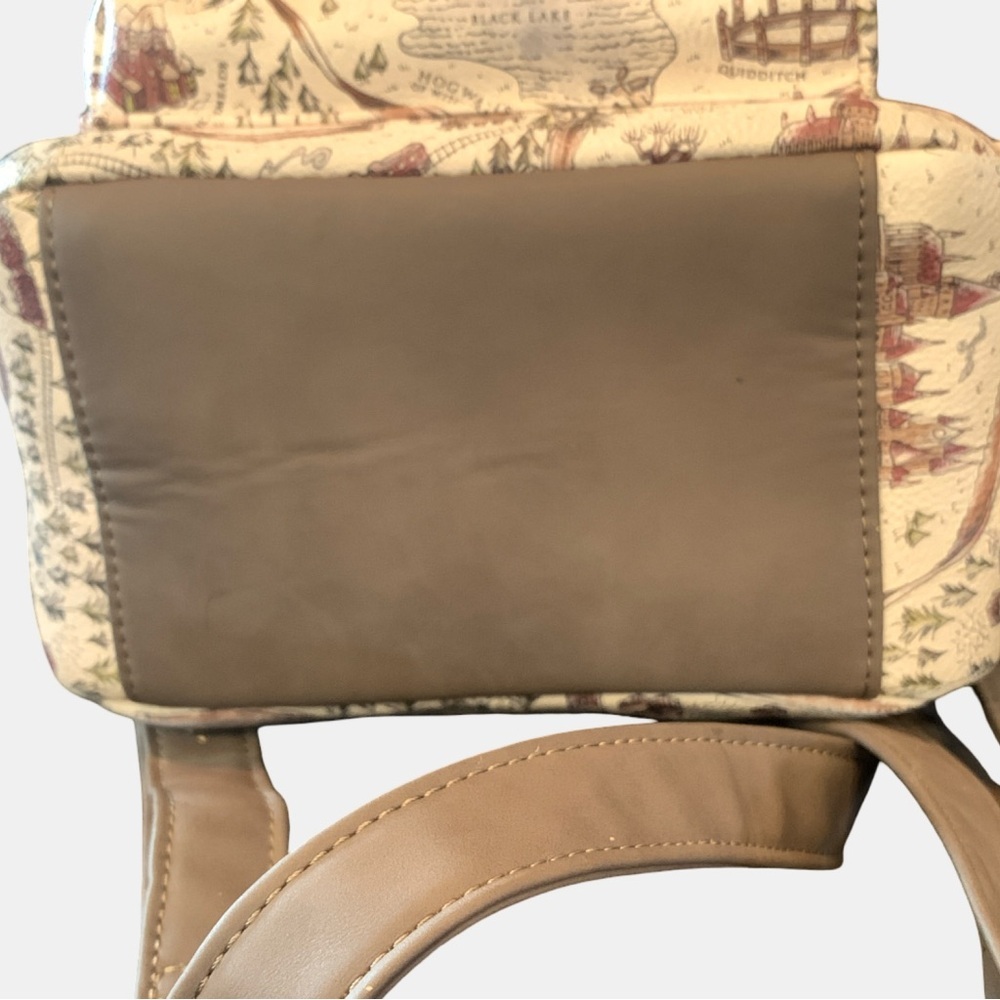 Loungefly Harry Potter School Grounds Map Pattern Mini Backpack Bag- Pre Owned - Picture 6 of 7